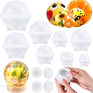 Sphäre Silikonform Rundball Harzguss DIY Schmuckherstellung Handwerk Spiegeloberfläche Flexibel Wiederverwendbar