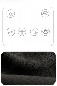 Detail of high-stretch breathable knit fabric showing moisture-wicking mesh texture