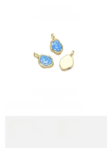 Unregelmäßiger Opal-Anhänger mit 18K Goldbeschichtung, 13x23mm für DIY-Schmuckdesign