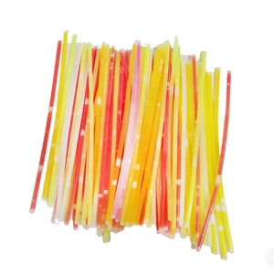 Colorful fluorescent glow sticks set for concerts and parties in multi-color bulk pack
