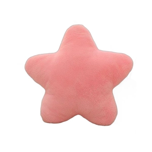 Pink star-shaped plush pillow, soft Nordic style decorative stuffed toy for home decor