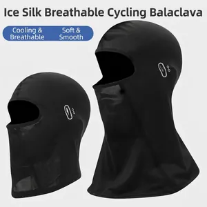 Ice Satin Balaclava Face Mask Breathable Mesh UV Protection Cycling Motorcycle Outdoor Sports Cooling Hood