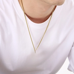Collier plaque militaire dorée en acier inoxydable avec message pour fils gravé