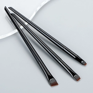 Blade Eyeliner Brush Fine Slanted Eyebrow Brushes Synthetic Fiber Plastic Handle Aluminum Tube Makeup Tool