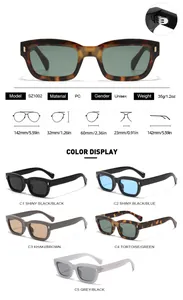 Tableau des tailles avec largeur 142mm et hauteur de verre 32mm pour lunettes vintage