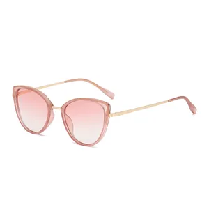 Women Cat Eye Sunglasses Retro PC Metal Frame Anti Blue Light Glasses Fashion Butterfly Shape Lightweight Eyewear