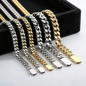 Panzerkette Halskette Polierter Edelstahl Dicke Flache Punk Rock Hip Hop Trendiger Schmuck Für Damen Herren