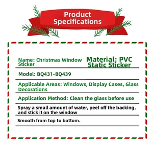 Guide for applying PVC static Christmas window stickers on glass and windows