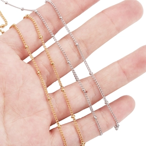 Handheld 18k gold and silver stainless steel satellite chains for DIY jewelry making