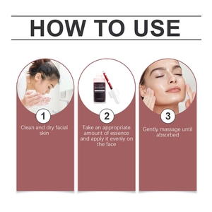 Three-step visual guide showing how to apply Intensive Peeling Solution for skin care
