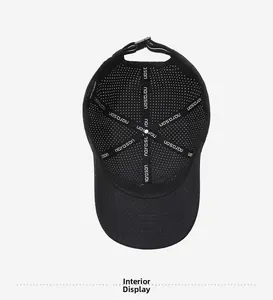 Detailansicht der atmungsaktiven Mesh-Baseballkappe mit verstärktem Innenfutter und Gurt