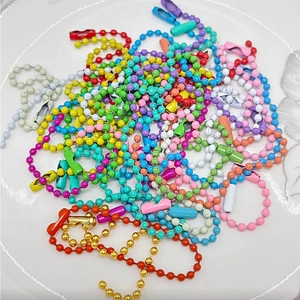 Colorful Ball Chain Painted Metal Beads DIY Jewelry Findings Guka Bag Charms Accessories Macaron Colors