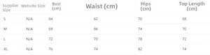 Detailed size chart for women's long sleeve one-piece swimsuit including S, M, L, XL measurements