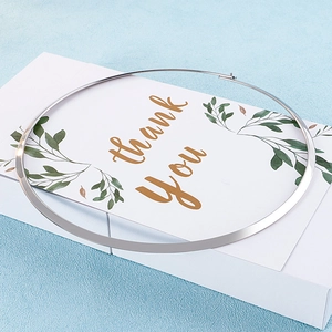 Detailed view of a 4mm polished silver titanium steel choker necklace on a gift box