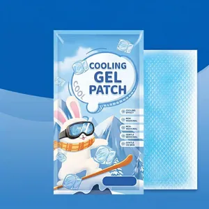 Patchs de gel rafraîchissants contre la chaleur avec emballage lapin et pads en gel bleu