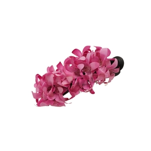 Pince à cheveux fleur rose chic pour femmes, style romantique et décontracté quotidien