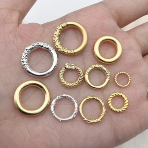 Anelli Di Collegamento In Lega Vintage Perline Motivo Intrecciato Rilievo Per Creazione Di Gioielli DIY Bracciale Collana Stile Etnico Oro Argento