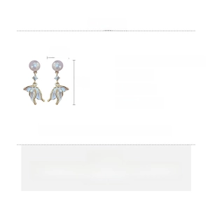 Spécifications détaillées de taille et matériaux pour boucles d'oreilles perles