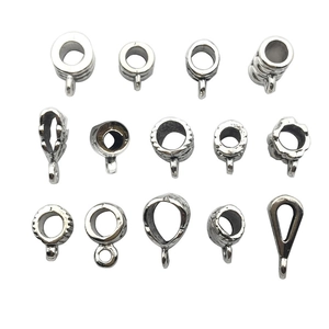 Set di 15 ganci distanziatori in argento per creazione di gioielli fai da te e collane artigianali