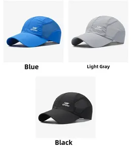 Dettagli in mesh traspirante e tessuto ad asciugatura rapida per cappelli sportivi colorati