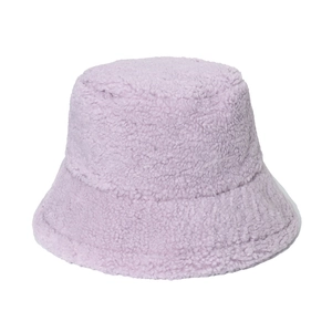 Bob en laine d'agneau pelucheuse lilas clair pour la chaleur hivernale et texture douce