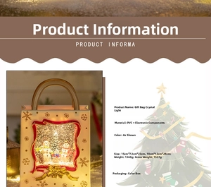 Detailed specs of lighted Christmas crystal ball lantern with PVC material and size info