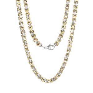 Byzantinische Gliederkette Edelstahl Punk Hip Hop Drachenknochen Gliederkette Polierter Metallschmuck Geschenk Für Männer