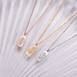 Exquisite shell pendant necklaces in gold, rose gold and silver with zircon accents