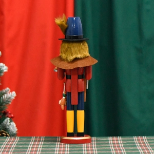 Classic wooden Christmas Nutcracker soldier figure for festive home tabletop decoration
