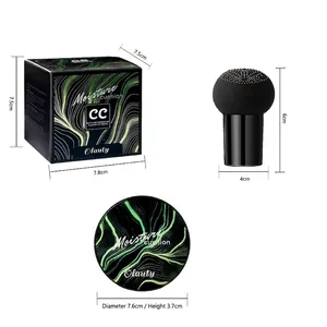 Olauty Mushroom Head Air Cushion CC Cream set with box and sponge dimensions display