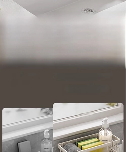 Macro view showing the sloped self-draining structure of this stainless steel sink organizer
