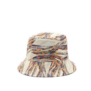 Unisex bucket hat with colorful abstract print for sun protection in a stylish summer look