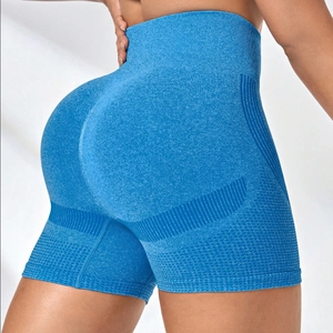 Women Seamless High Waist Yoga Shorts Tummy Control Peach Lift High Elastic Sports Fitness Running Shorts For Women Gym Bottom