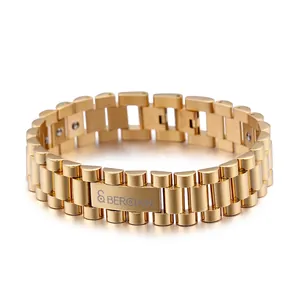 Men Stainless Steel Magnetic Therapy Bracelet Watch Band Link Chain Health Bio Energy Germanium Luxury Jewelry