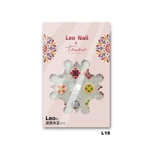 Bohemian style colorful nail art stickers with geometric floral patterns for nail design