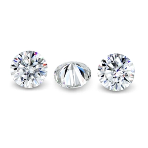Pierres de moissanite taille brillant ronde couleur D avec motifs cœurs et flèches