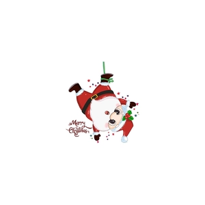 Self-adhesive Christmas Santa Claus wall sticker for light switch decor