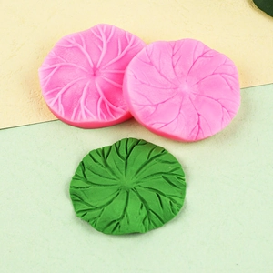 Silicone lotus leaf texture mold set for fondant cake decorating and DIY clay crafts
