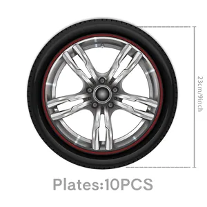 Racing car wheel style disposable paper plates 9 inch diameter set of 10 for themed parties