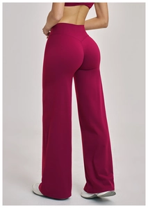 Close-up of high-waisted yoga pants featuring back V-line cut and butt-lifting detail