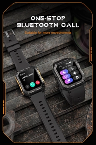 Rugged smart watch with Bluetooth calling feature and durable industrial design