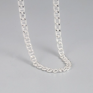 925 Sterling Silver Mariner Link Necklace For Women Minimalist Fashion Niche Design Pig Nose Clavicle Chain Jewelry Gift