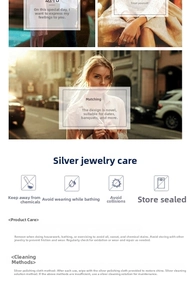 Star tassel silver earrings care guide with maintenance tips and model wearing shot