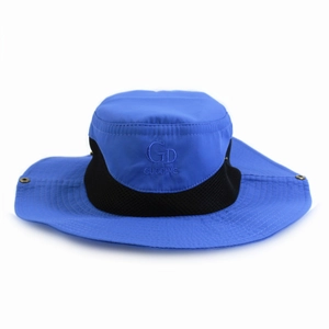Chapeau de soleil bleu extérieur avec mesh respirant et protection solaire à séchage rapide