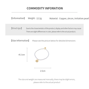 Guide des dimensions du collier en perles dorées avec pendentif œil en zircon