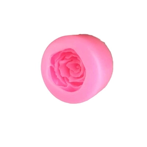 Pink silicone small rose flower mold for DIY handmade fondant cakes or chocolate making