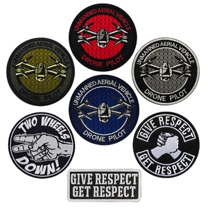 Embroidery Morale Patch Hook And Loop Backing Tactical Badge Drone Pilot Theme For Backpacks And Jackets Decorative Accessory