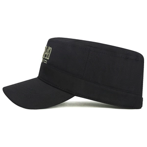 Schwarze Cadet Cap mit 3D URBAN Stickerei und Camouflage-Stil für Outdoor-Sonnenschutz