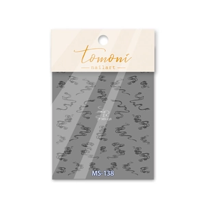 Classic Chinese style cloud pattern nail art stickers MS-138 in retail packaging