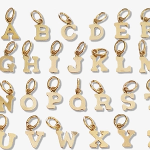 Alphabet Initial Letter Pendants Stainless Steel DIY Jewelry Making Accessory Minimalist Crafting For Necklace Bracelet